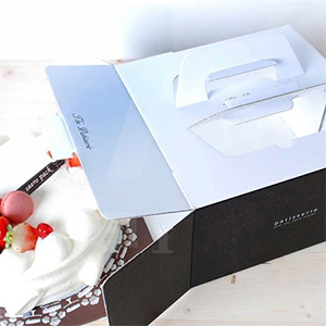 케익박스 1호(화이트 블랙/21cm) - 5세트 상품 이미지 1